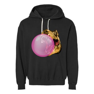 Bubble Gum T-Rex Garment-Dyed Fleece Hoodie