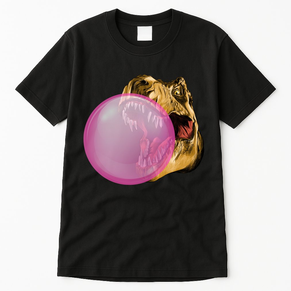 Bubble Gum T-Rex Tall T-Shirt