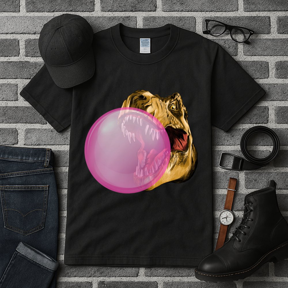 Bubble Gum T-Rex Tall T-Shirt