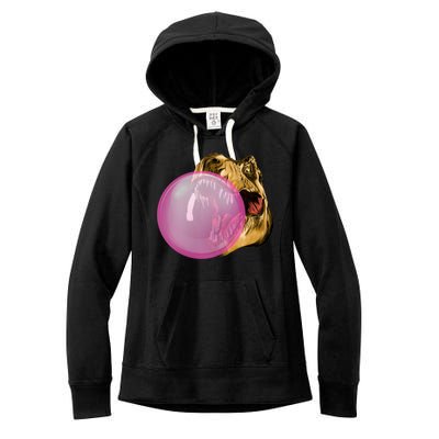 Bubble Gum T-Rex Women's Fleece Hoodie