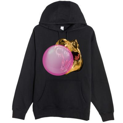 Bubble Gum T-Rex Premium Pullover Hoodie