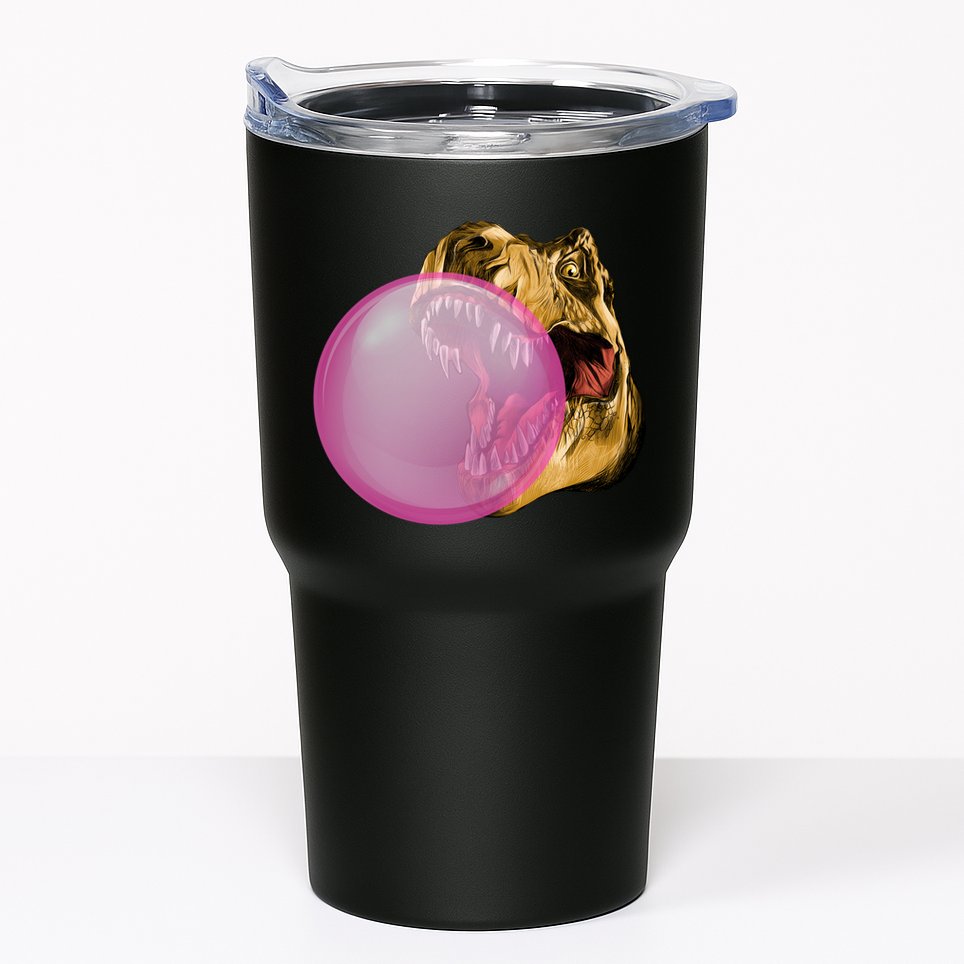 Bubble Gum T-Rex Tumbler