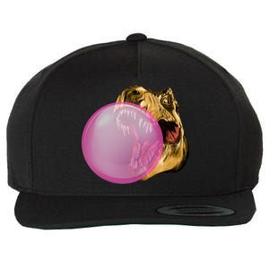 Bubble Gum T-Rex Wool Snapback Cap