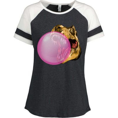 Bubble Gum T-Rex Enza Ladies Jersey Colorblock Tee