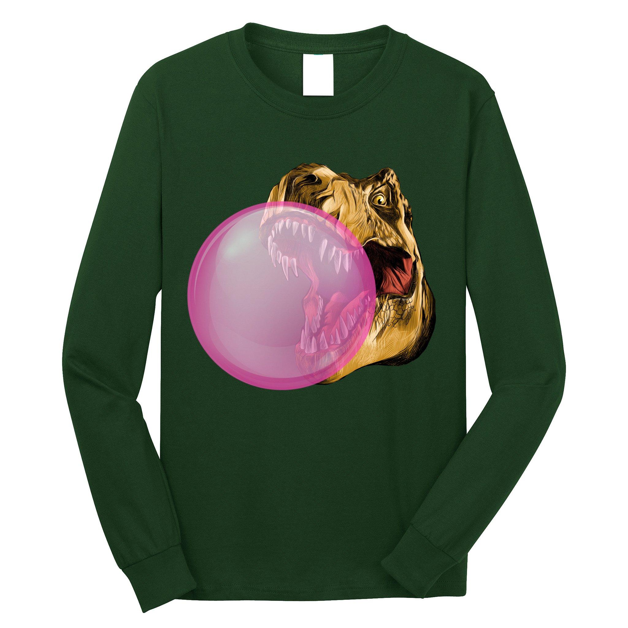 Bubble Gum T-Rex Long Sleeve Shirt