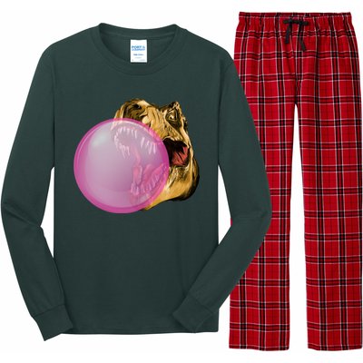 Bubble Gum T-Rex Long Sleeve Pajama Set