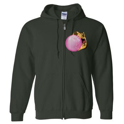 Bubble Gum T-Rex Full Zip Hoodie