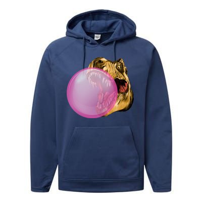 Bubble Gum T-Rex Performance Fleece Hoodie