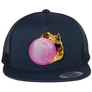 Bubble Gum T-Rex Flat Bill Trucker Hat