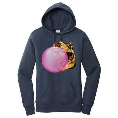 Bubble Gum T-Rex Women's Pullover Hoodie