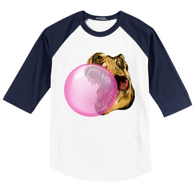 Bubble Gum T-Rex Baseball Sleeve Shirt