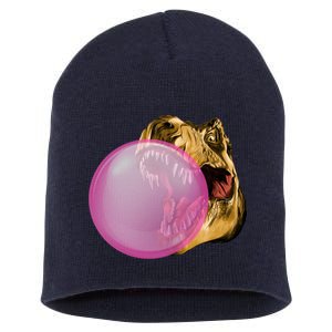 Bubble Gum T-Rex Short Acrylic Beanie