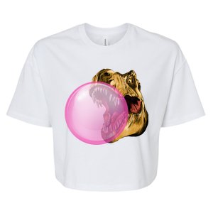 Bubble Gum T-Rex Bella+Canvas Jersey Crop Tee