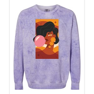 Bubblegum Girl Colorblast Crewneck Sweatshirt