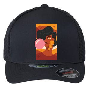 Bubblegum Girl Flexfit Unipanel Trucker Cap