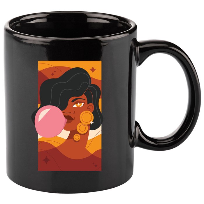 Bubblegum Girl 11oz C Handle Ceramic Mug
