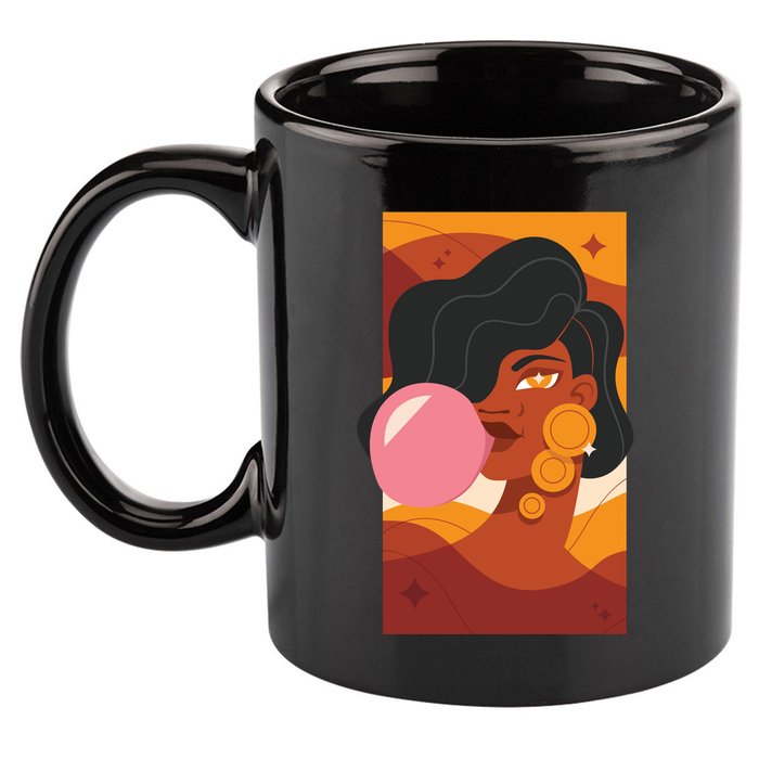 Bubblegum Girl 11oz C Handle Ceramic Mug