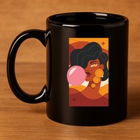 Bubblegum Girl 11oz C Handle Ceramic Mug