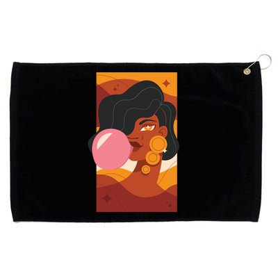 Bubblegum Girl Grommeted Golf Towel