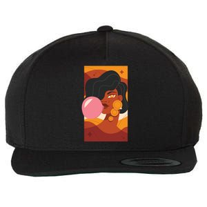 Bubblegum Girl Wool Snapback Cap