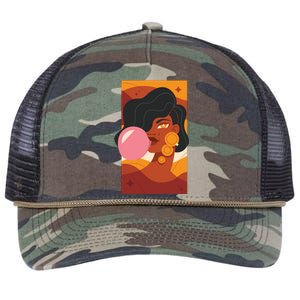 Bubblegum Girl Retro Rope Trucker Hat Cap