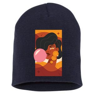 Bubblegum Girl Short Acrylic Beanie