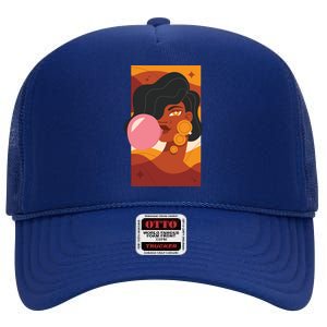 Bubblegum Girl High Crown Mesh Back Trucker Hat