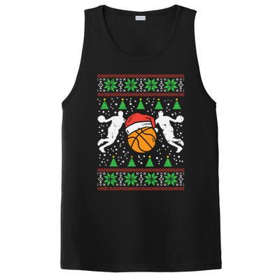 Basketball Ugly Christmas Sweater Sport Coach Player Gift PosiCharge Competitor Tank