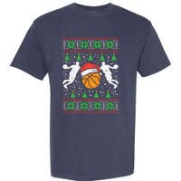 Basketball Ugly Christmas Sweater Sport Coach Player Gift Garment-Dyed Heavyweight T-Shirt