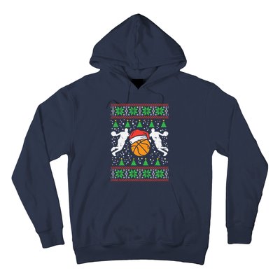 Basketball Ugly Christmas Sweater Sport Coach Player Gift Hoodie