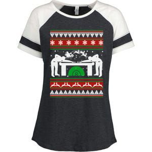 Billiards Ugly Christmas Enza Ladies Jersey Colorblock Tee