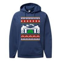 Billiards Ugly Christmas Performance Fleece Hoodie