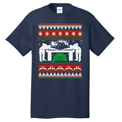 Billiards Ugly Christmas Tall T-Shirt