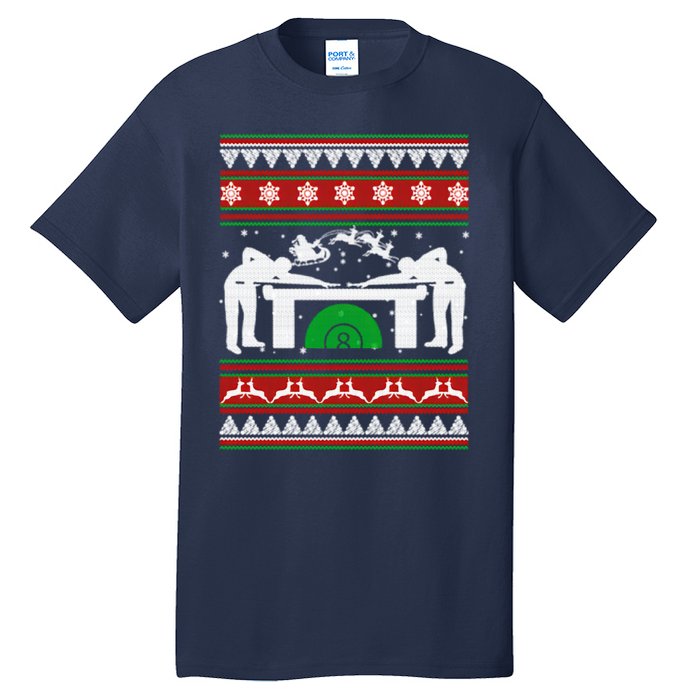 Billiards Ugly Christmas Tall T-Shirt