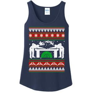 Billiards Ugly Christmas Ladies Essential Tank