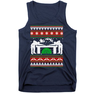 Billiards Ugly Christmas Tank Top