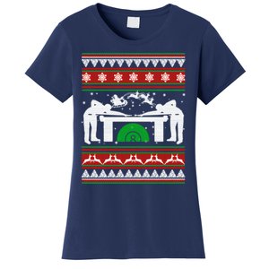 Billiards Ugly Christmas Women's T-Shirt