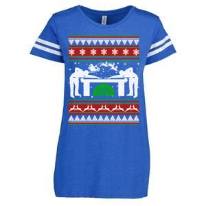 Billiards Ugly Christmas Enza Ladies Jersey Football T-Shirt