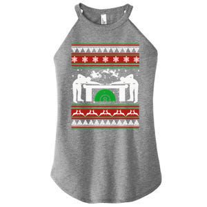 Billiards Ugly Christmas Women's Perfect Tri Rocker Tank