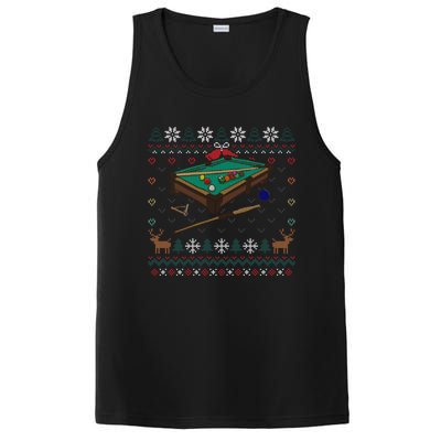 Billiards Ugly Christmas Sweater Ball Sports Player Gift PosiCharge Competitor Tank