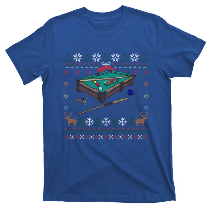 Billiards Ugly Christmas Sweater Ball Sports Player Gift T-Shirt