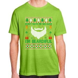 Best Ugly Christmas With Beard Gift Adult ChromaSoft Performance T-Shirt