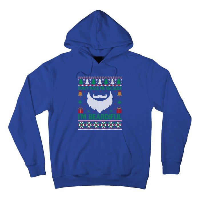 Best Ugly Christmas With Beard Gift Hoodie