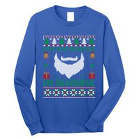 Best Ugly Christmas With Beard Gift Long Sleeve Shirt