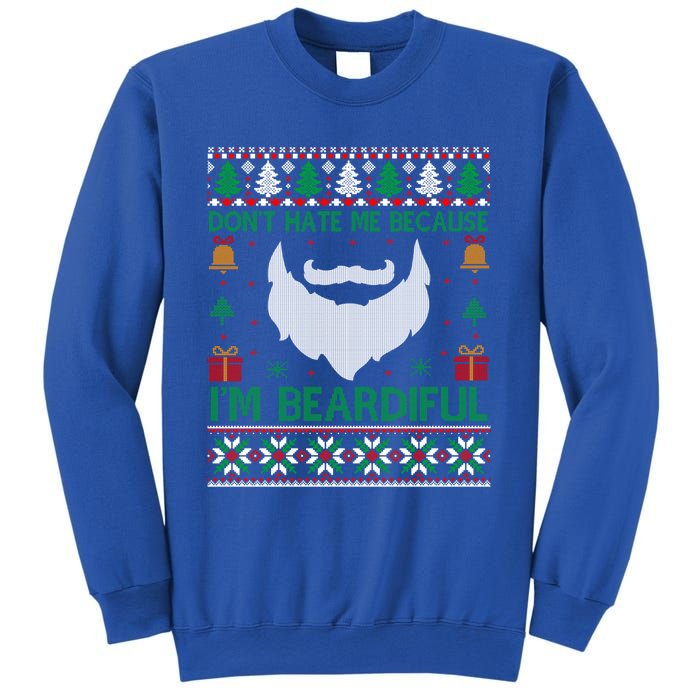 Best Ugly Christmas With Beard Gift Sweatshirt