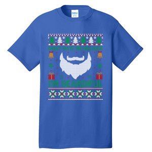 Best Ugly Christmas With Beard Gift Tall T-Shirt