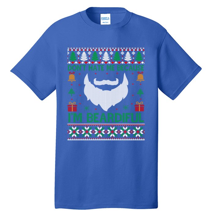 Best Ugly Christmas With Beard Gift Tall T-Shirt