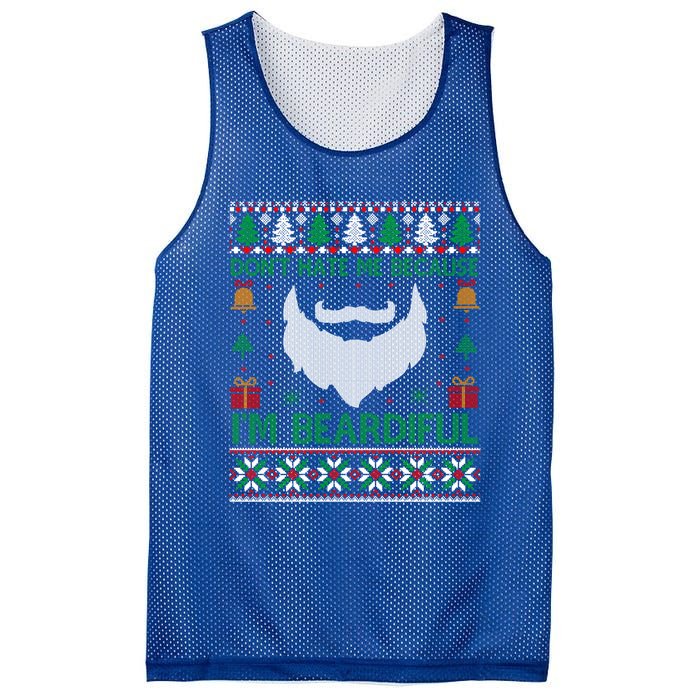 Best Ugly Christmas With Beard Gift Mesh Reversible Basketball Jersey Tank