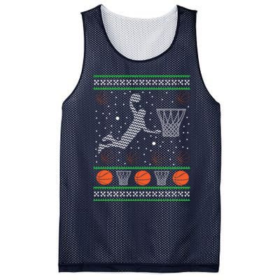 Basketball Ugly Christmas Mesh Reversible Basketball Jersey Tank