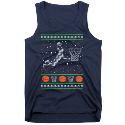 Basketball Ugly Christmas Tank Top